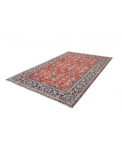 Tappeto Kashan Persia beige grigio 200x303
