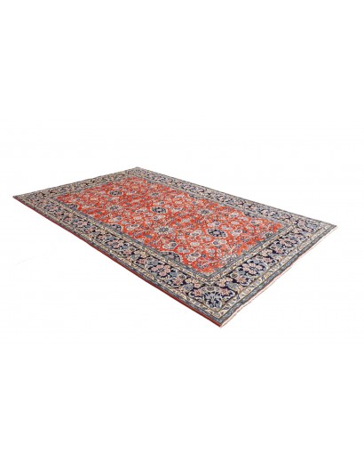 Tappeto Kashan Persia beige grigio 200x303