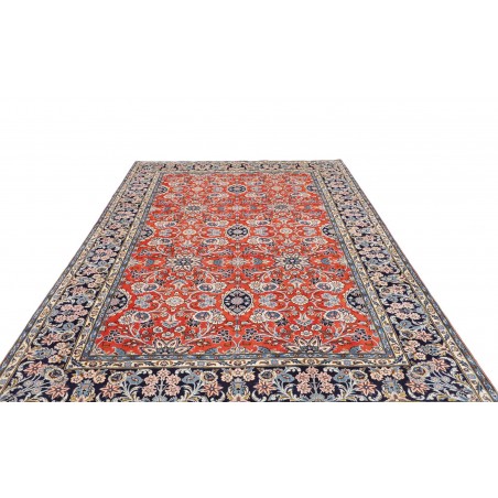 Tappeto Kashan Persia beige grigio 200x303