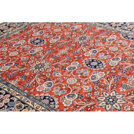 Tappeto Kashan Persia beige grigio 200x303