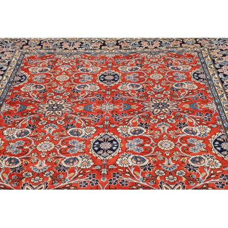 Tappeto Kashan Persia beige grigio 200x303
