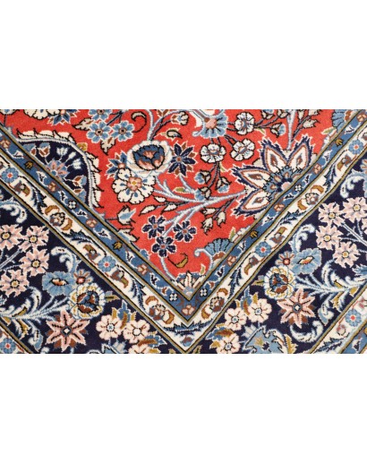 Tappeto Kashan Persia beige grigio 198x292