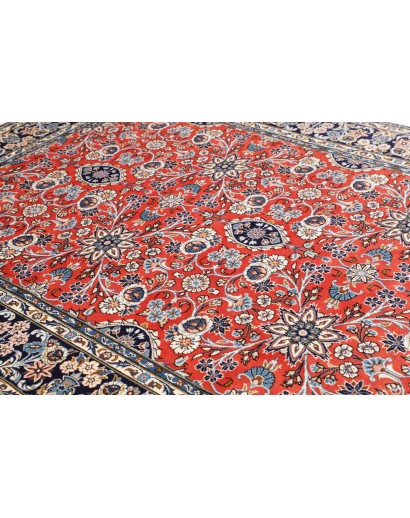 Tappeto Kashan Persia beige grigio 198x292