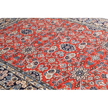 Tappeto Kashan Persia beige grigio 198x292
