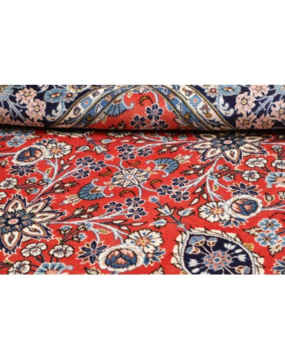 Tappeto Kashan Persia beige grigio 198x292