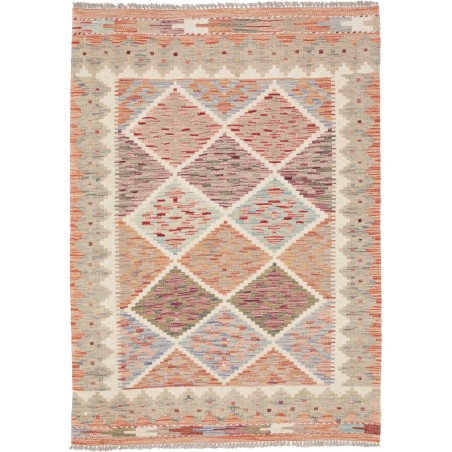 Tappeto Kilim Afghanistan marrone 105x146
