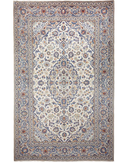 Tappeto Kashan Persia beige grigio 194x307