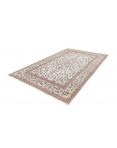 Tappeto Kashan Persia bianco azzurro 193x298