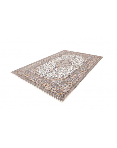 Tappeto Kashan Persia bianco verde 195x295