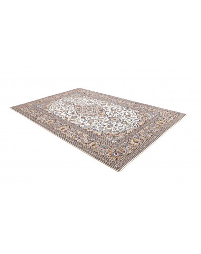 Tappeto Kashan Persia bianco verde 195x295