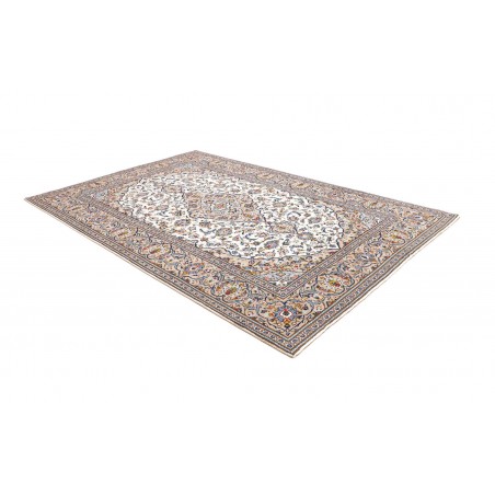 Tappeto Kashan Persia bianco verde 195x295