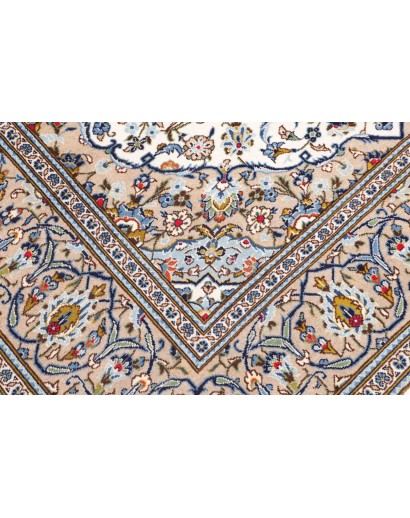 Tappeto Kashan Persia bianco verde 195x295