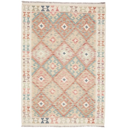 Tappeto Kilim Afghanistan beige marrone 107x154