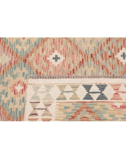 Tappeto Kilim Afghanistan beige marrone 107x154