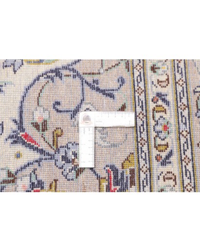 Tappeto Kashan Persia bianco marrone 196x300