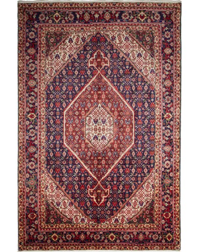 Tappeto Tabriz Persia marrone giallo 200x304