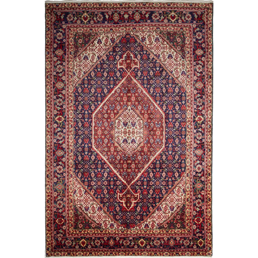 Tappeto Tabriz Persia marrone giallo 200x304 Tappeto Tabriz Persia marrone giallo 200x304