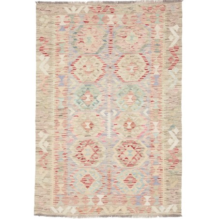 Tappeto Kilim Afghanistan beige bianco 104x150