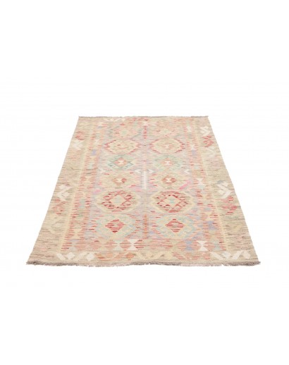 Tappeto Kilim Afghanistan beige bianco 104x150