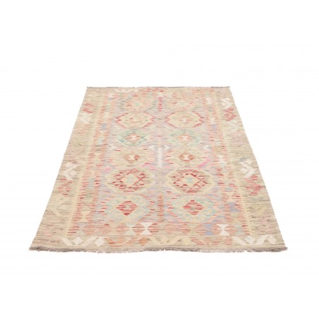 Tappeto Kilim Afghanistan beige bianco 104x150
