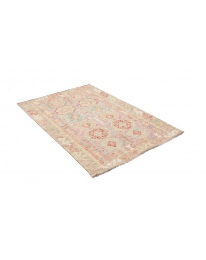 Tappeto Kilim Afghanistan beige bianco 104x150