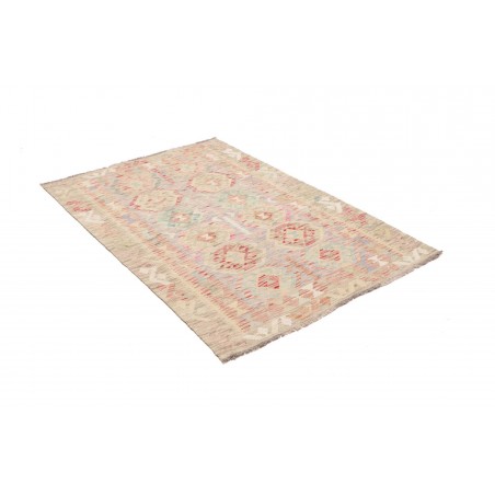 Tappeto Kilim Afghanistan beige bianco 104x150