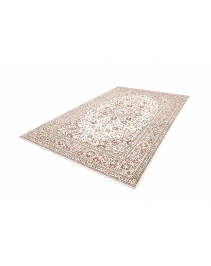 Tappeto Kashan Persia bianco marrone 200x300