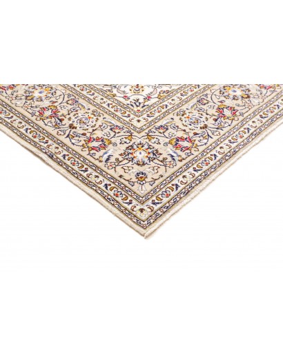 Tappeto Kashan Persia bianco marrone 200x300