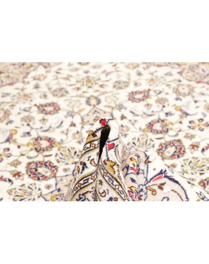 Tappeto Kashan Persia bianco marrone 200x300