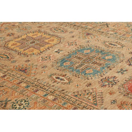 Tappeto Kazak Fine Pakistan bianco marrone 205x297