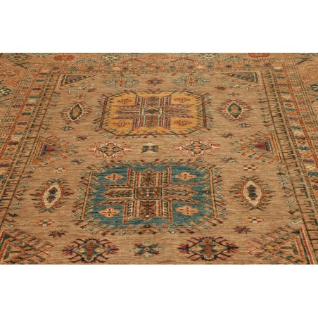 Tappeto Kazak Fine Pakistan bianco marrone 205x297