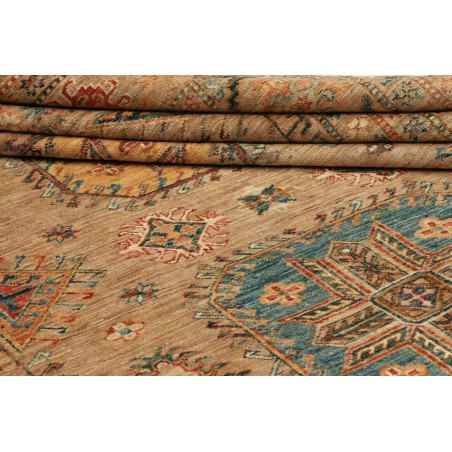 Tappeto Kazak Fine Pakistan bianco marrone 205x297