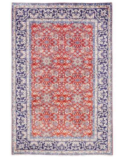 Tappeto Kashan Persia bianco marrone 197x295