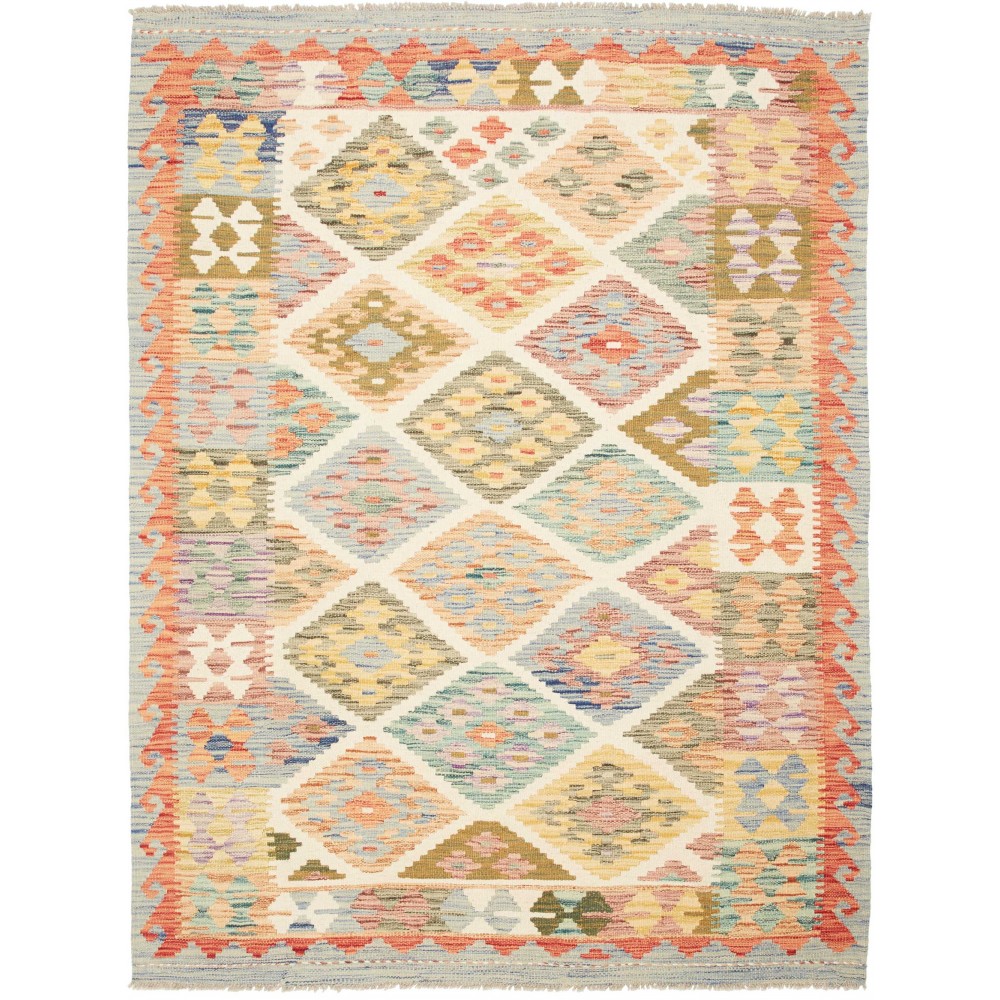 Tappeto Kilim Afghanistan giallo 148x201