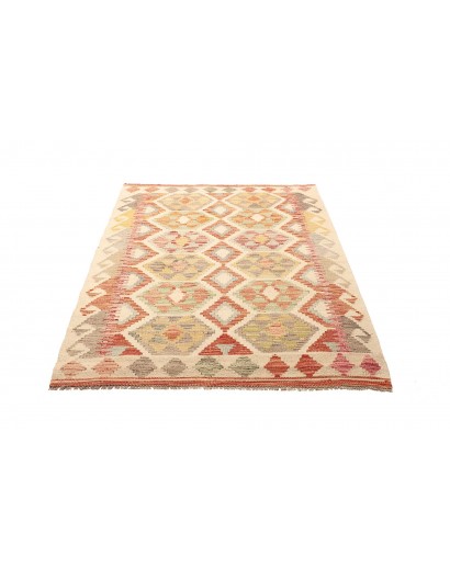 Tappeto Kilim Afghanistan marrone rosso 112x156