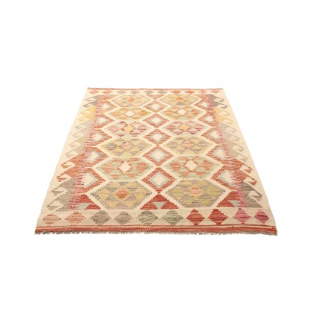 Tappeto Kilim Afghanistan marrone rosso 112x156