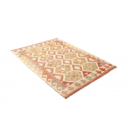 Tappeto Kilim Afghanistan marrone rosso 112x156