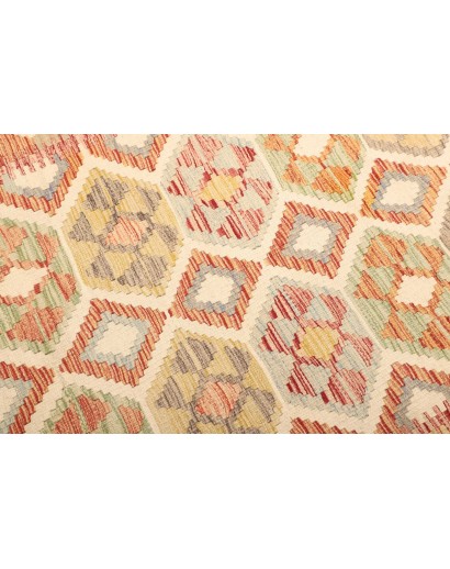 Tappeto Kilim Afghanistan marrone rosso 112x156