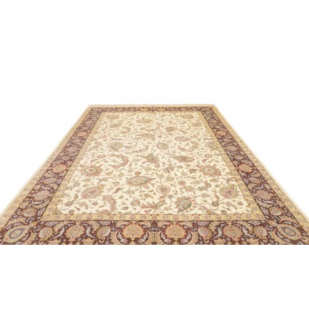 Tappeto Ghom seta Persia giallo 248x342