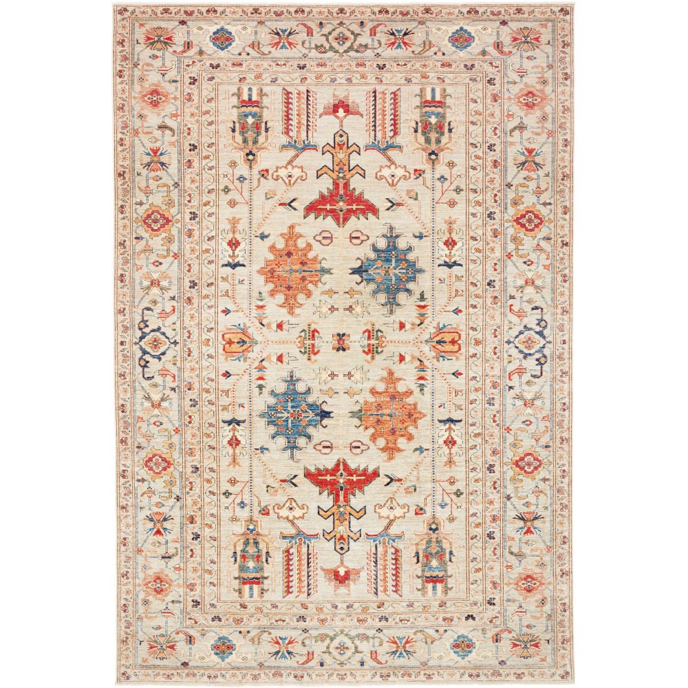 Tappeto Kazak Fine Pakistan giallo marrone 200x299