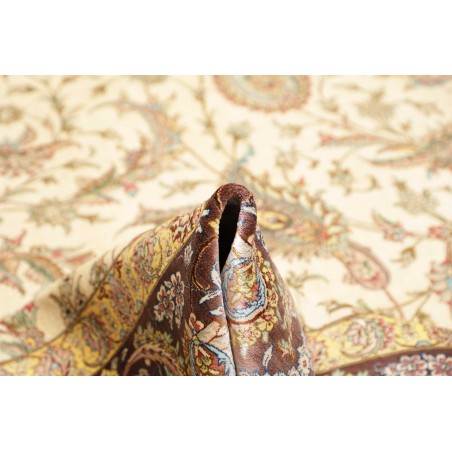 Tappeto Ghom seta Persia giallo 248x342