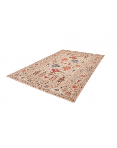 Tappeto Kazak Fine Pakistan giallo marrone 200x299