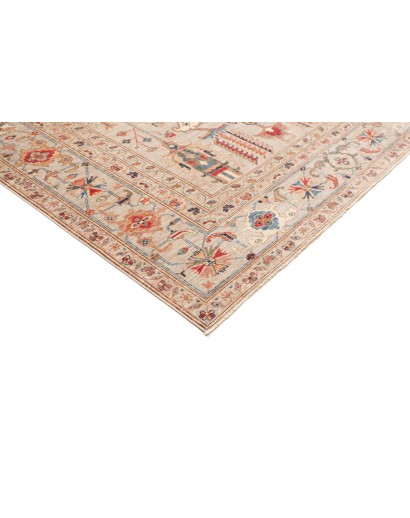 Tappeto Kazak Fine Pakistan giallo marrone 200x299