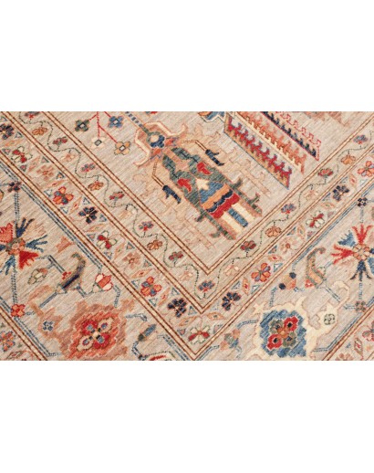 Tappeto Kazak Fine Pakistan giallo marrone 200x299