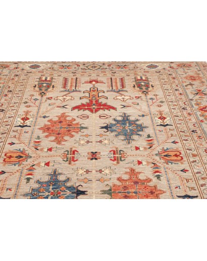 Tappeto Kazak Fine Pakistan giallo marrone 200x299