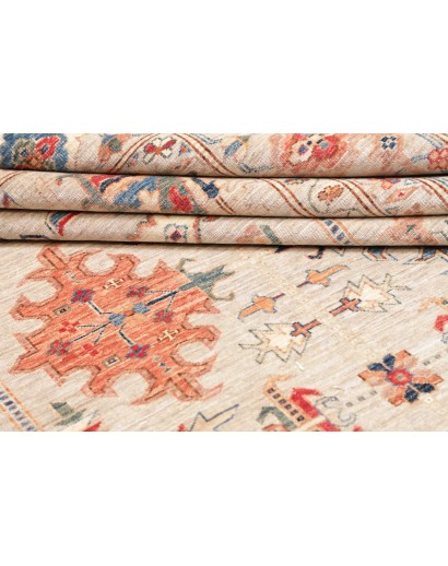 Tappeto Kazak Fine Pakistan giallo marrone 200x299