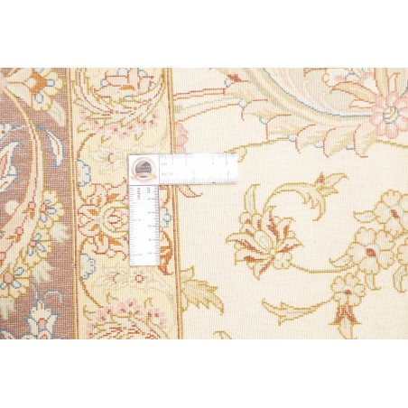 Tappeto Ghom seta Persia giallo 248x342