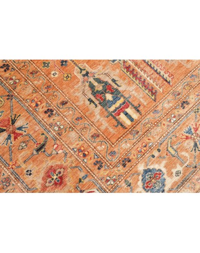 Tappeto Kazak Fine Pakistan arancione 209x305