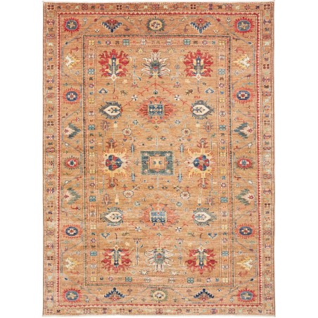 Tappeto Kazak Fine Pakistan marrone arancione 205x296