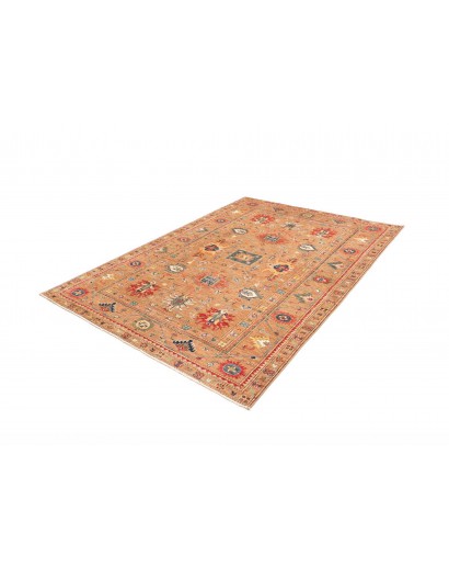 Tappeto Kazak Fine Pakistan marrone arancione 205x296